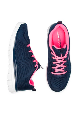 Skechers Women Graceful Sneakers Navy/Pink