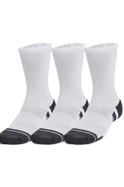 Under Armour Performance Tech Socks 3-Pack White