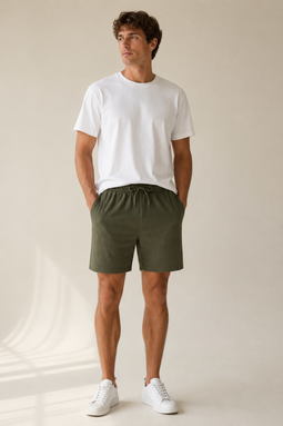 Les Deux Otto Linen Shorts Forrest