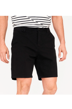 Resteröds Regular Chino Shorts Chin Black