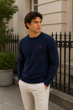 U.S. POLO ASSN. Knit Sweater Adair Navy
