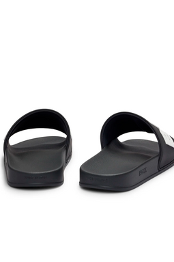 Hugo Boss Logo Slides Black