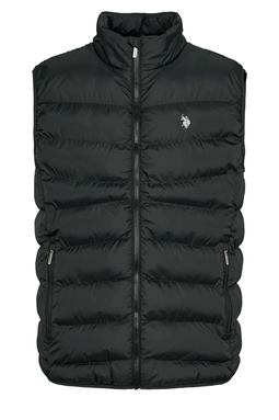 U.S. POLO ASSN. Puffer Vest Eugene Black