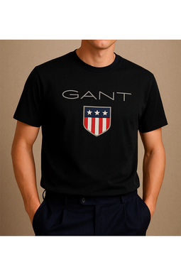 GANT Shield Logo Regular Tee Black