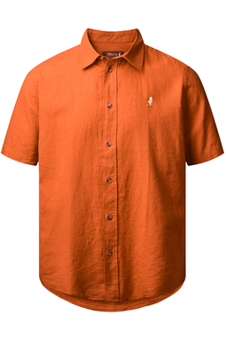 MCS Regular S/S Linen Shirt Bombay