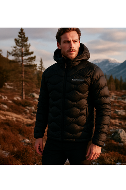 Peak Performance Helium Down Hood Jacket Black