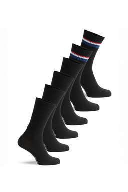 U.S. POLO ASSN. 6-Pack Socks BO Black
