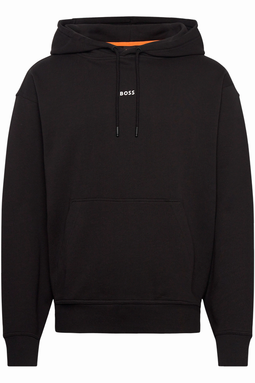 Hugo Boss Contrast Logo Hoodie Black