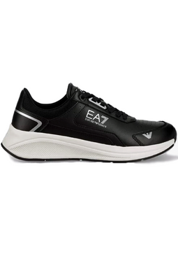 Armani EA7 Leather Sneakers Black