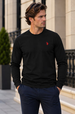 U.S. POLO ASSN. T-shirt LS Brolin Black