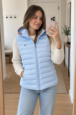 Tommy Hilfiger Women Down Filled Vest Sky
