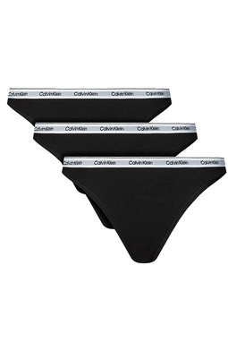 Calvin Klein Women Thongs 3-Pack Black