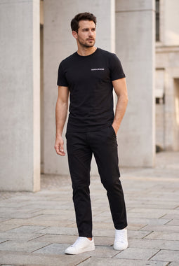 Calvin Klein Institutional S/S Chest Tee Black
