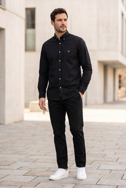 GANT Regular Broadcloth Shirt Black