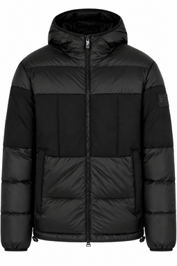 Armani EA7 Down Jacket Hooded Black