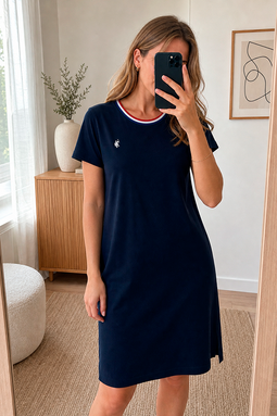 U.S. POLO ASSN. Women Pique Dress EBBA Navy