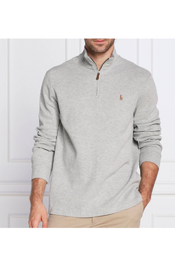 Ralph Lauren 1/4 Zip Logo Pullover Grey