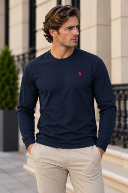 U.S. POLO ASSN. T-shirt LS Brolin Navy