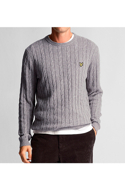 Lyle & Scott Cable Knit Grey