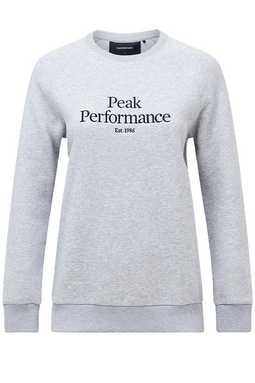 Peak Performance Women Essential Logo Sweatshirt Grey