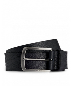 Hugo Boss Leather Structure Belt 4.0 Black