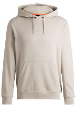 Hugo Boss Patch Wetalk Logo Hoodie Beige