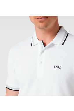 Hugo Boss Contrast Paddy Polo White