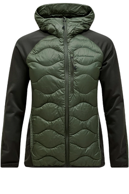 Peak Performance Helium Hybrid Down Hooded Jacket Olive Extreme