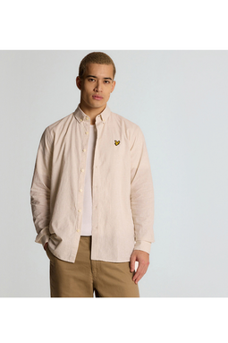 Lyle & Scott Linen Shirt Regular Sand