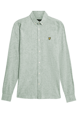 Lyle & Scott Linen Shirt Regular Green