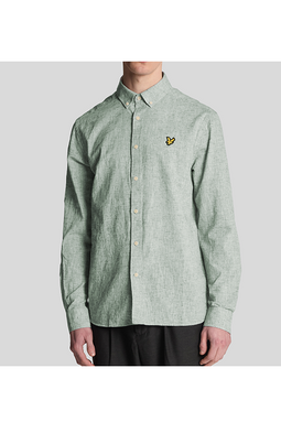 Lyle & Scott Linen Shirt Regular Green