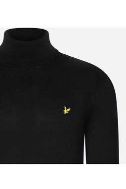 Lyle & Scott Merino Turtleneck Black