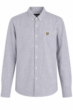 Lyle & Scott Linen Shirt Regular Navy