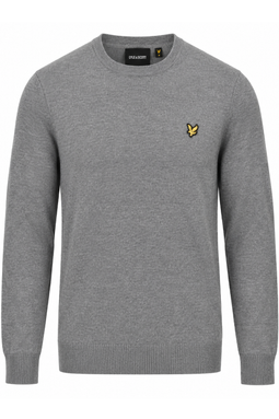 Lyle & Scott Merino Crew Knit Grey