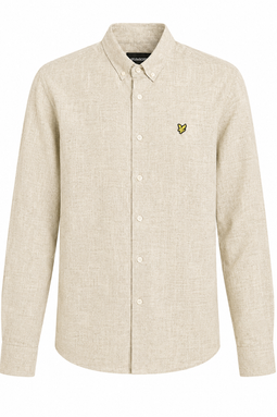 Lyle & Scott Linen Shirt Regular Sand