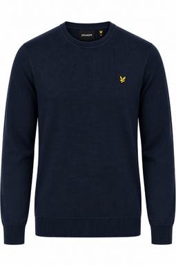 Lyle & Scott Merino Crew Knit Dark Navy