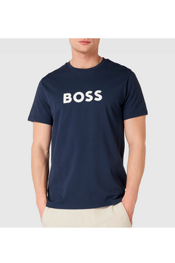 Hugo Boss Big Contrast Logo Tee Navy