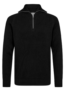 Resteröds Half-Zip Knit Pullover Black
