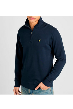 Lyle & Scott Loopback Quarter Zip Navy