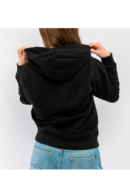 Tommy Hilfiger Women Heart Flag Hoodie Black