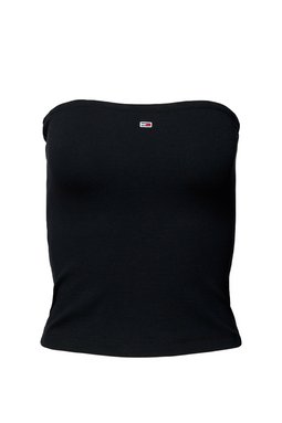 Tommy Hilfiger Women Slim Tube Top Black