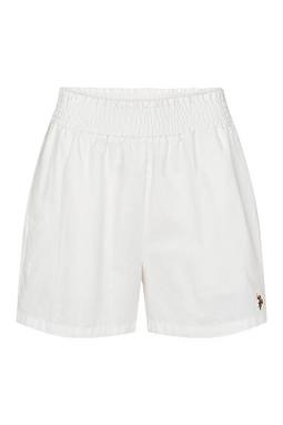 U.S. POLO ASSN. Women Linen Shorts Cornelia White