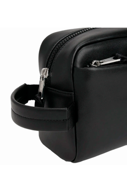 Tommy Hilfiger TJM Leather Wash Bag Black