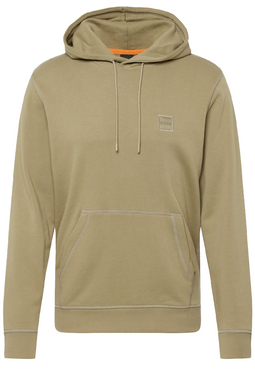 Hugo Boss Patch Wetalk Logo Hoodie Khaki