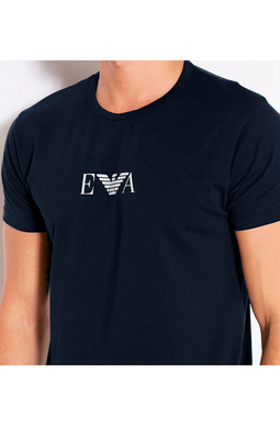 Armani Logo Tee 2-Pack Navy