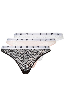 Tommy Hilfiger Women 3-Pack Thong Multi