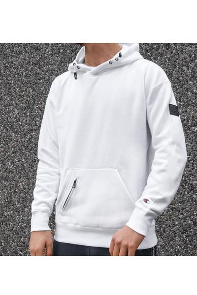 Champion Modern Patch Hoodie White Luxivo