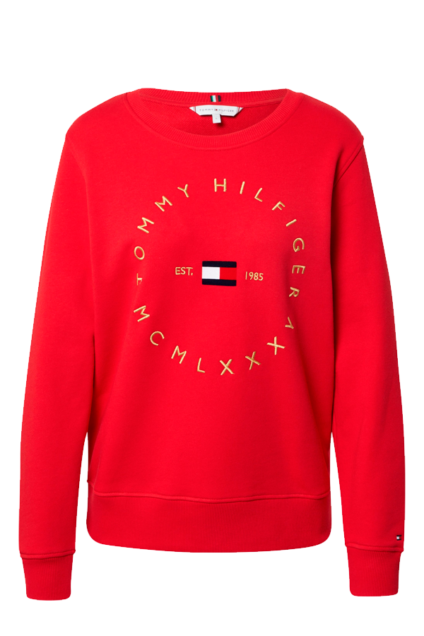 Tommy Hilfiger Circle Sweatshirt Red –
