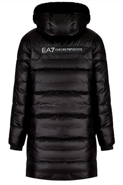 Jordbær skandaløse kombination Armani EA7 Winter Parka Hooded Jacket Black – Luxivo