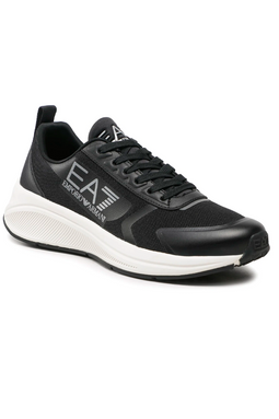 Armani EA7 Silver Runner Sneakers Black